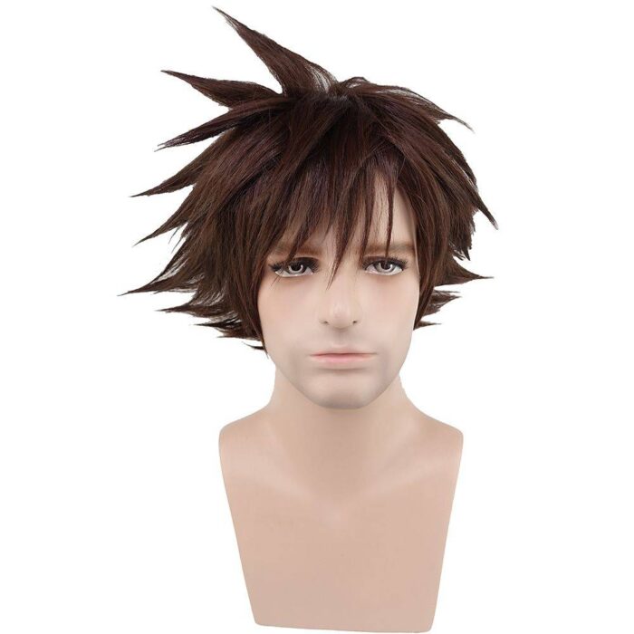 Sora wig Cosplay wig brown short hairs SE Kingdom Hearts 3