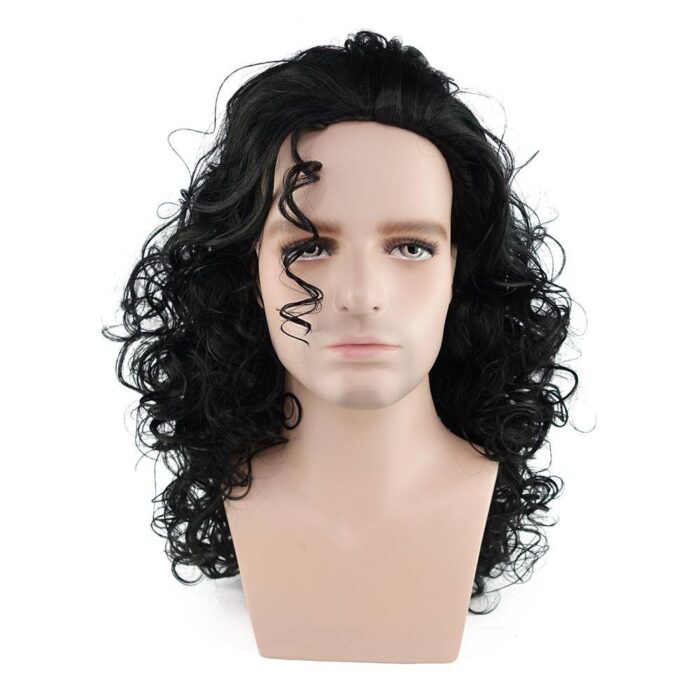 Maui Cosplay wig long Curly Dark Brown hair Moana
