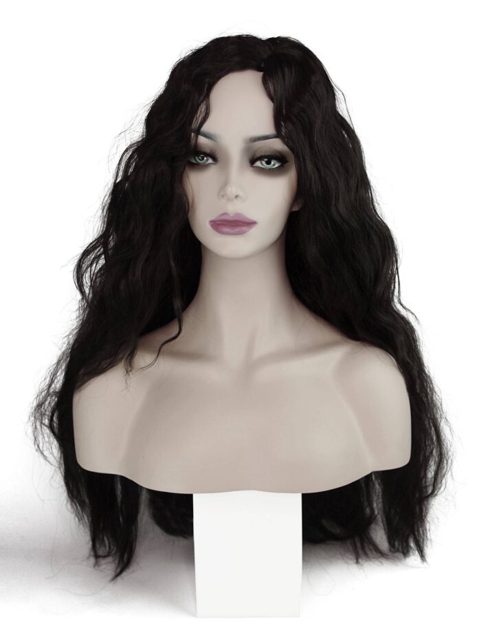 Hela Cosplay wig long wavy dark hair Thor's sister - Image 5