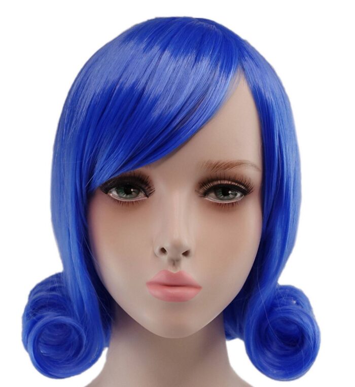 Juvia Lockser Cosplay Wig Blue Hair Fairy Tail Halloween Costume Wig