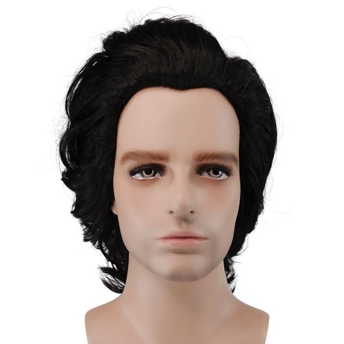 Kylo Ren Cosplay wig long inky hair Star Wars