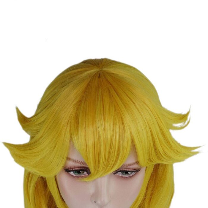 Princess Peach Cosplay wig Glod hair super mario Halloween Costume Wig - Image 2