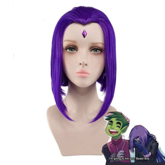 New Teen Titans Raven Wig - Image 5