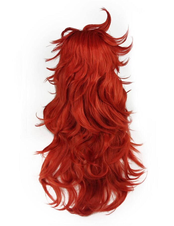 Android21 Cosplay wig long bushy auburn hair Dragon Ball FighterZ - Image 3