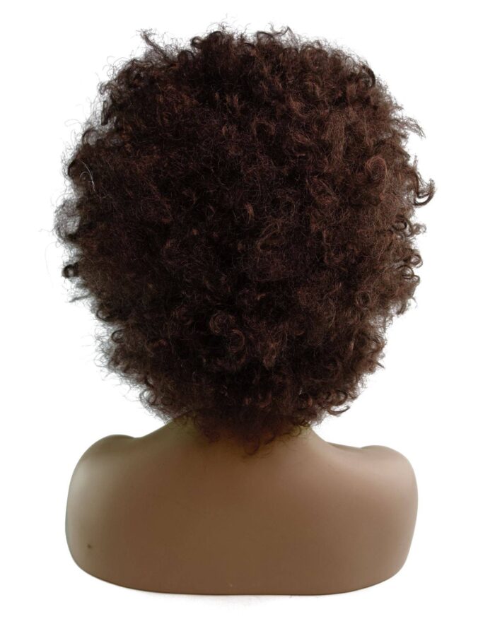 Domino Cosplay Wig Brown Bob Hair Deadpool2 - Image 3