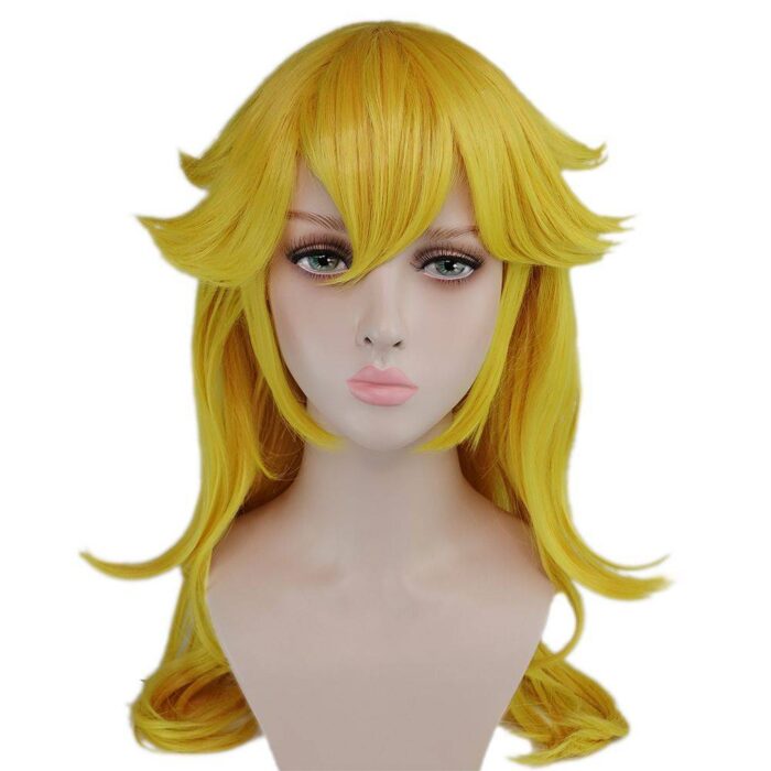 Princess Peach Cosplay wig Glod hair super mario Halloween Costume Wig - Image 3