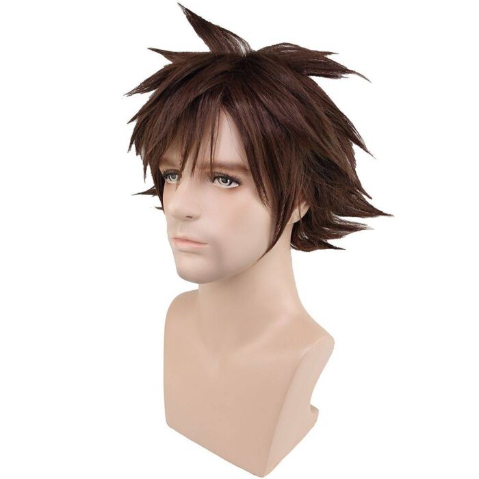 Sora wig Cosplay wig brown short hairs SE Kingdom Hearts 3 - Image 3