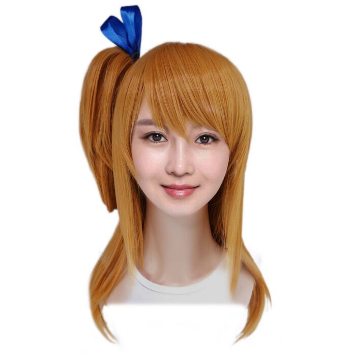 Lucy Heartfilia Cosplay Wig Gold Hair Fairy Tail Halloween Costume Wig