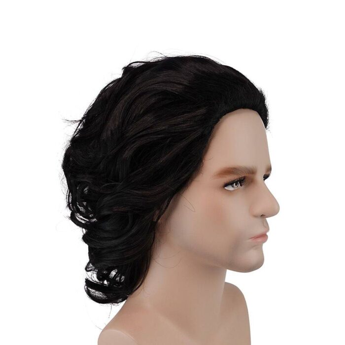 Kylo Ren Cosplay wig long inky hair Star Wars - Image 3