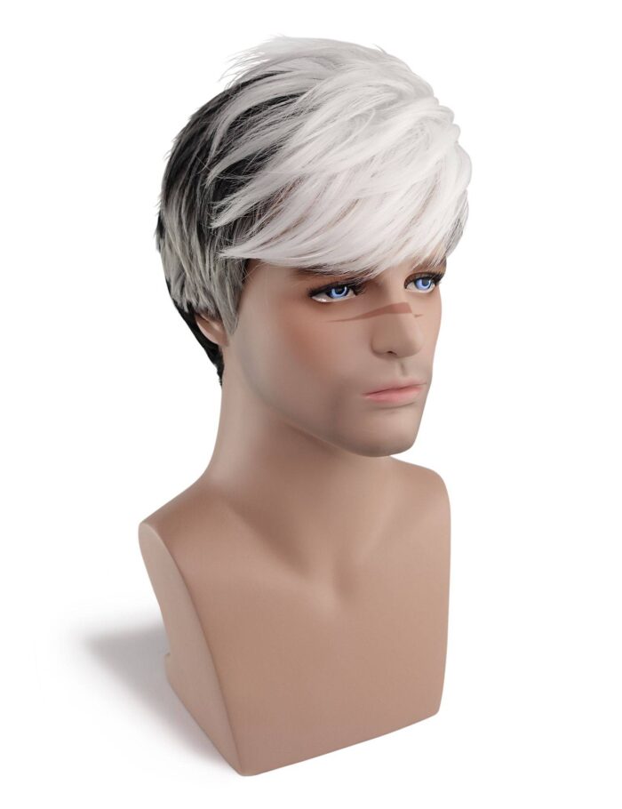 Takashi Shirogane Cosplay Wig White Hair Legendary Defender Shiro Halloween Costume Wig - Image 2