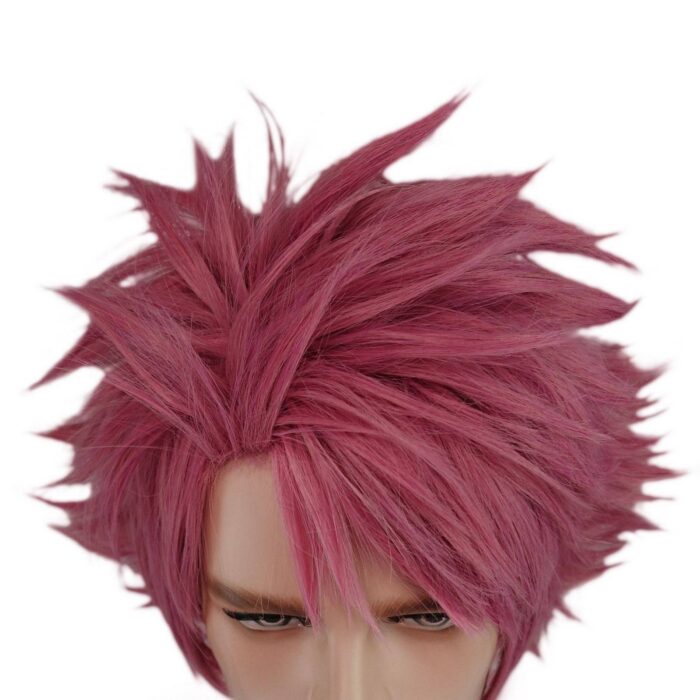 Natsu Dragneel Cosplay Wig Red Hair Fairy Tail Halloween Costume Wig - Image 7