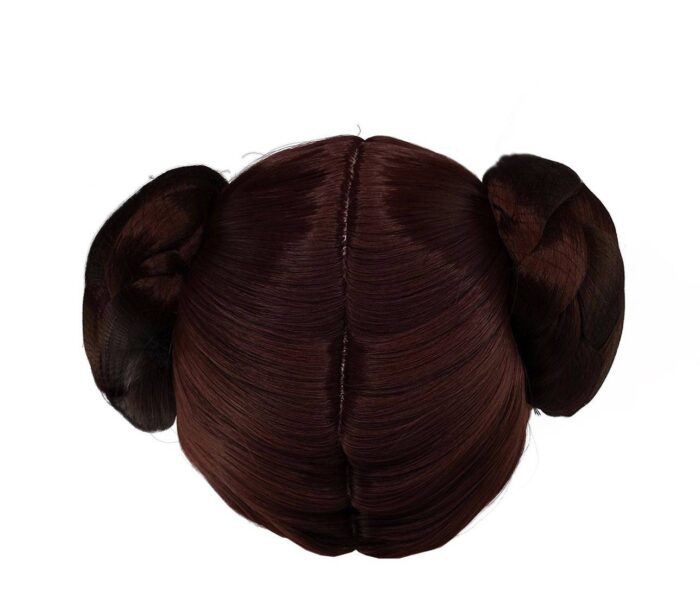 Princess Leia Organa Cosplay wig brown hair buns Star Wars - Image 2