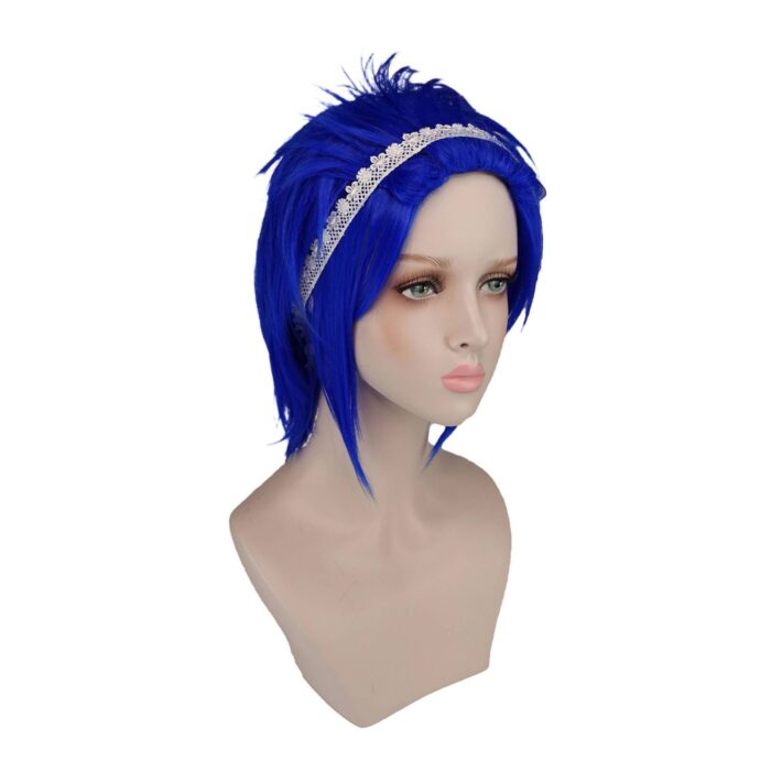 Levy Mcgarden Cosplay wig Blue hair Fairy Tail Halloween Costume Wig - Image 2