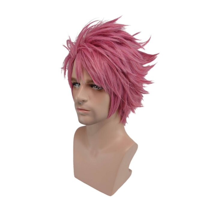 Natsu Dragneel Cosplay Wig Red Hair Fairy Tail Halloween Costume Wig - Image 6