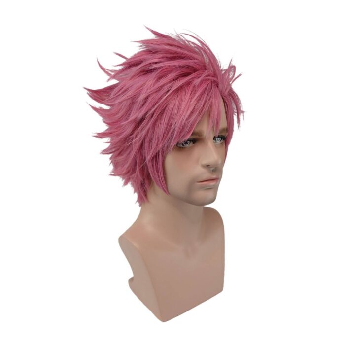 Natsu Dragneel Cosplay Wig Red Hair Fairy Tail Halloween Costume Wig - Image 4