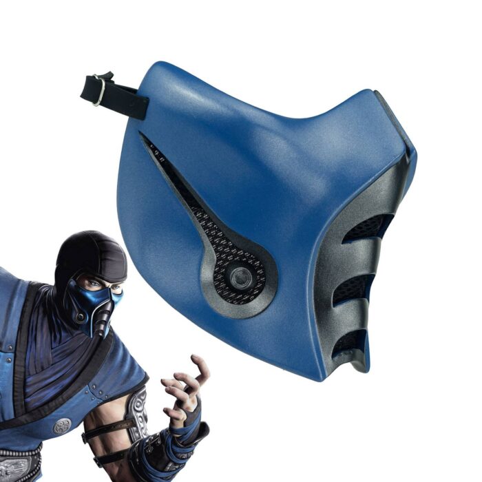 Mortal Kombat Game Mask Sub-Zero 9 Resin Mask For Halloween Costume Accessory (Sub-Zero Mortal Kombat 9) - Image 3