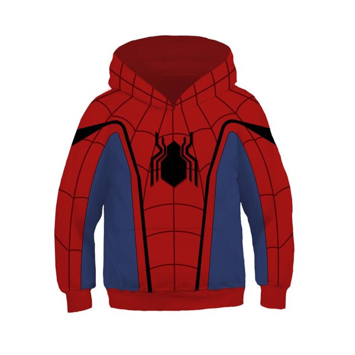 Kids Unisex Toddler Kids Hoodie Jacket Superhero Halloween Cosplay Costume 4-12 Years Old