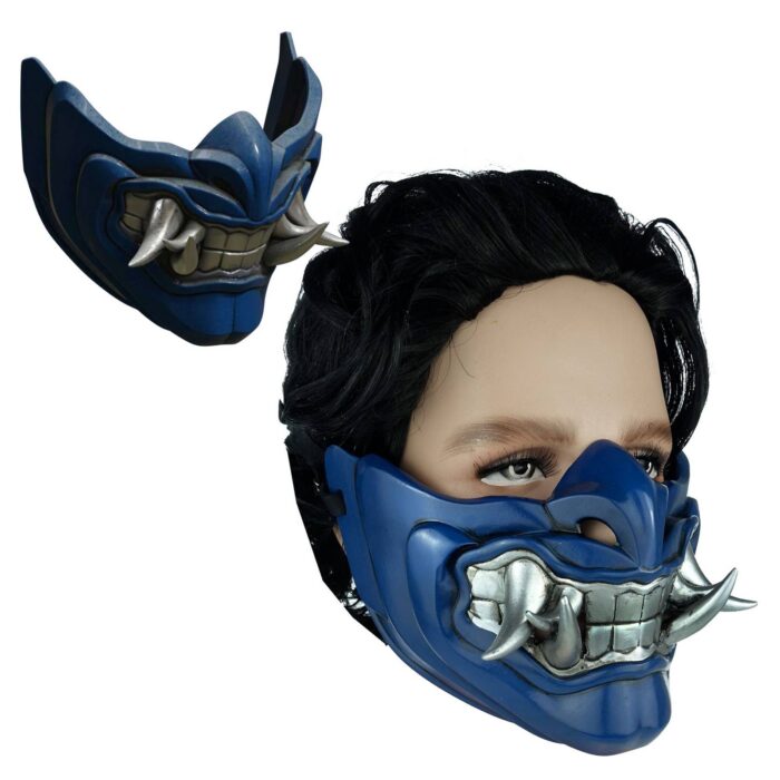 Mortal Kombat Game Mask Sub-Zero Resin Mask For Halloween Costume Accessory (Sub-Zero Mortal Kombat 11(2)) - Image 3