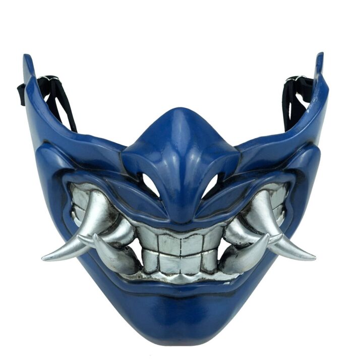 Mortal Kombat Game Mask Sub-Zero Resin Mask For Halloween Costume Accessory (Sub-Zero Mortal Kombat 11(2))