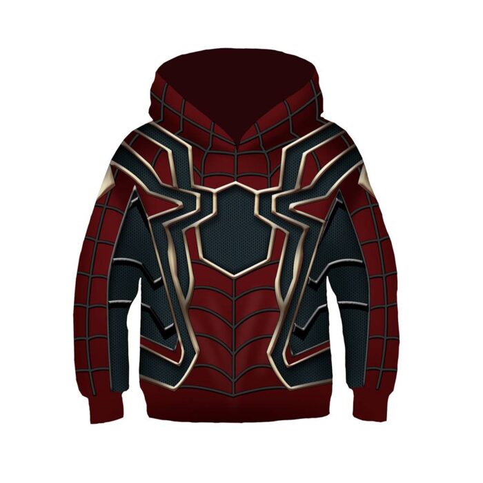 Kids Unisex Toddler Kids Hoodie Jacket Superhero Halloween Cosplay Costume 4-12 Years Old