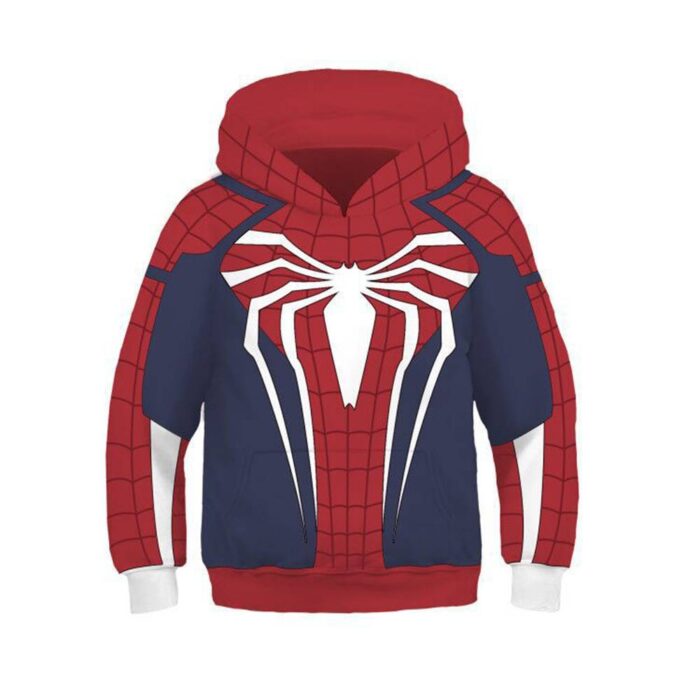 Kids Unisex Toddler Kids Hoodie Jacket Superhero Halloween Cosplay Costume 4-12 Years Old