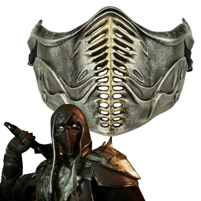 Mortal Kombat Game Mask Jade Sub-Zero Kabal Saibot Scorpion Smoke Resin Halloween Costume Accessory - Image 3