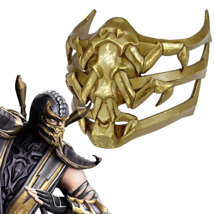 Mortal Kombat Game Mask Jade Sub-Zero Kabal Saibot Scorpion Smoke Resin Halloween Costume Accessory - Image 5